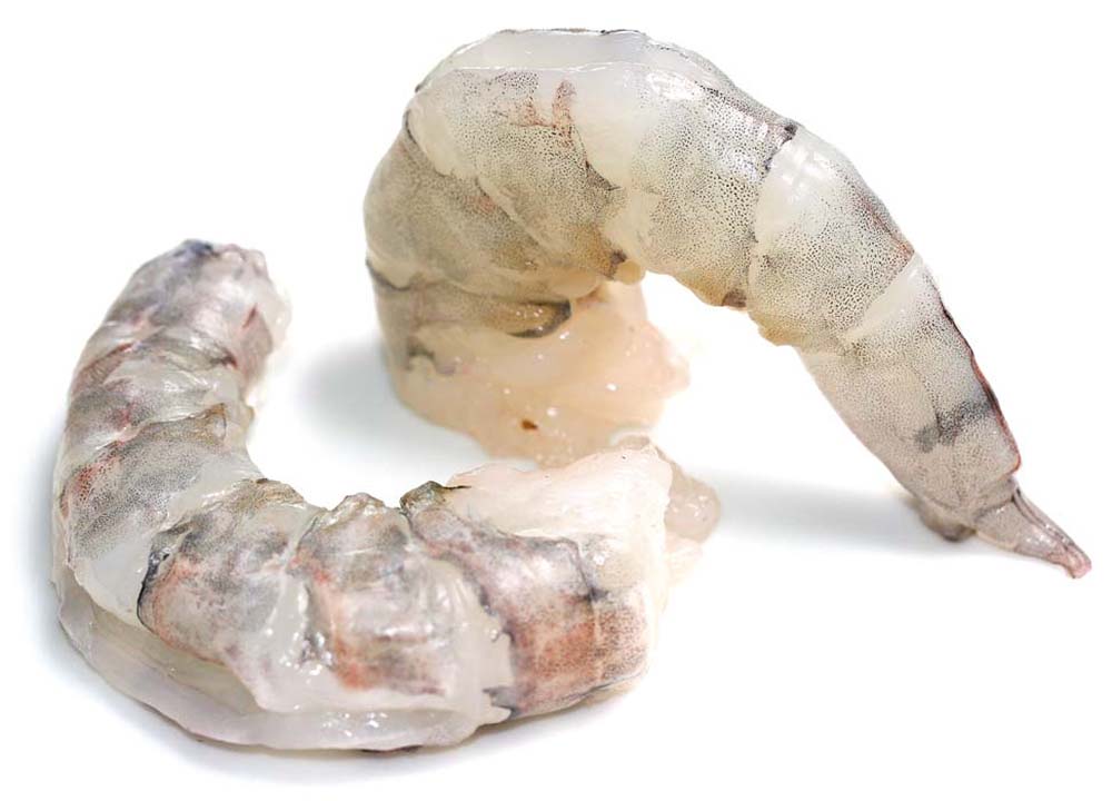 Black tiger shrimps, peeled, deveined, raw,  16/20, 20%, 1kg