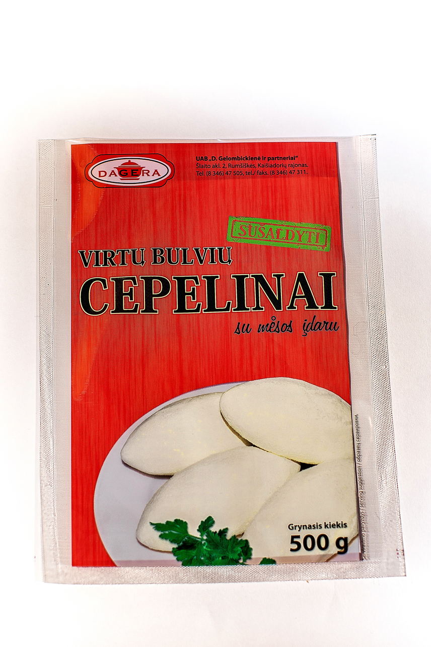 Boiled potatoes Zeppelins with meat, 5 pcs, 500 g