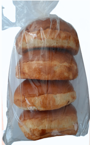 Brioche-style hamburger buns, 4 pcs x 90 g