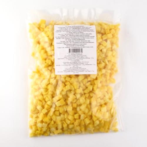 Frozen mango, cubes, IQF, 10x10mm, 1kg