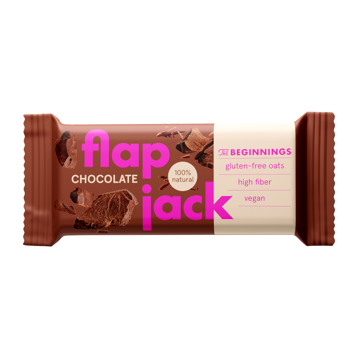 Bar FLAPJACK with chocolate, vegan, 60 g