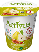 Karamelės skonio ruginė košė ACTIVUS su kriaušėmis, 50 g