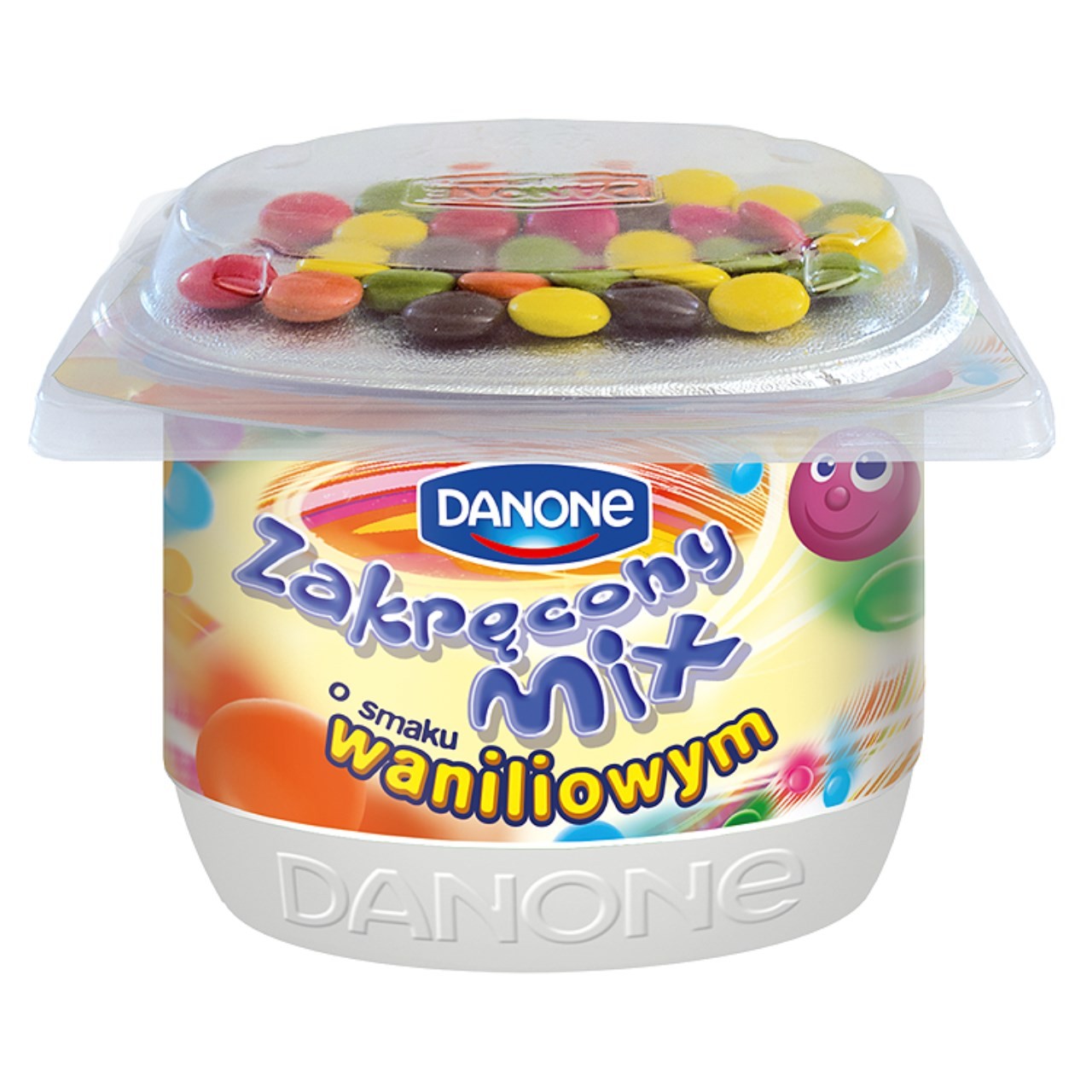 Drinking yogurt DANONE with chocolate dragee, vanilla flavor, 3,4% fat, 125g