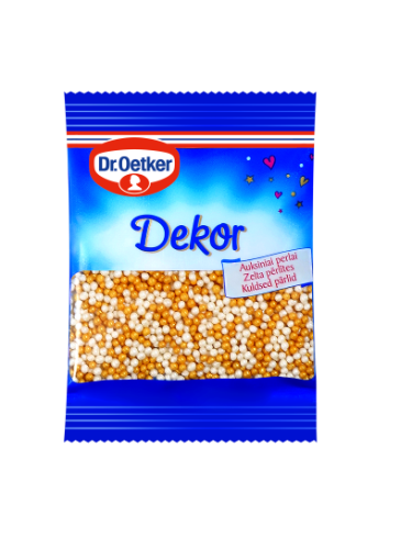 Nonpareils DR.OETKER, gold pearl, 10 g
