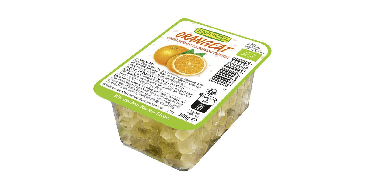 Organic candied oranges