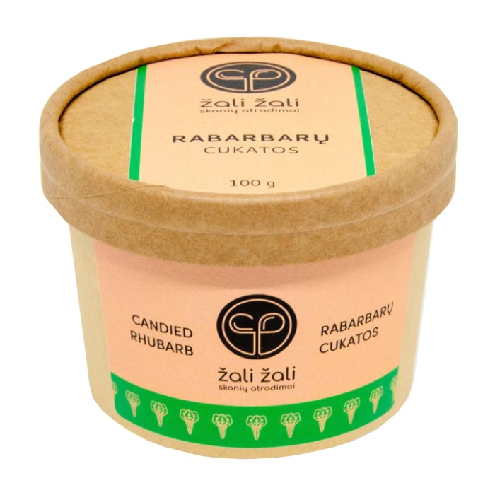 Rhubarb candied fruits