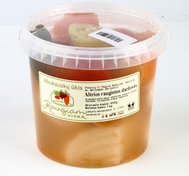 Pickled spicy vegetables RAUGIAM VISKĄ,  600 g