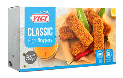 Šaldyti žuvies piršteliai VIČI, 250 g