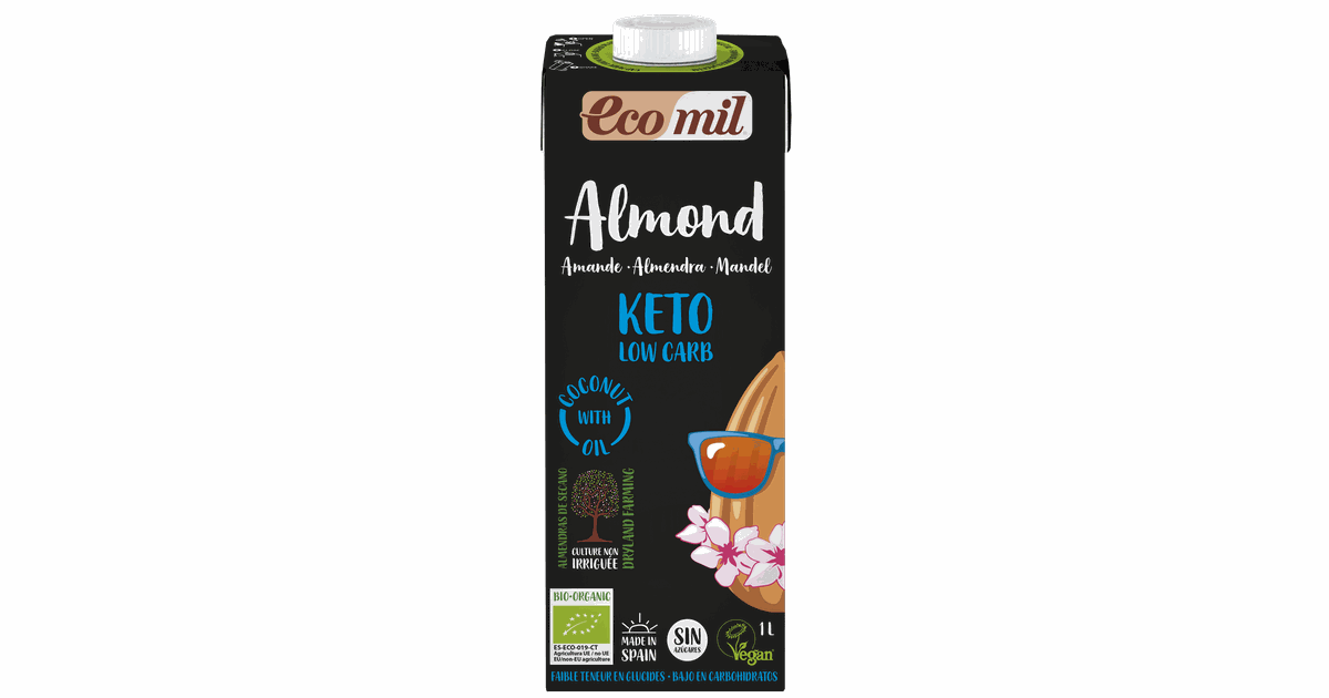 Sugar-free KETO almond drink, organic