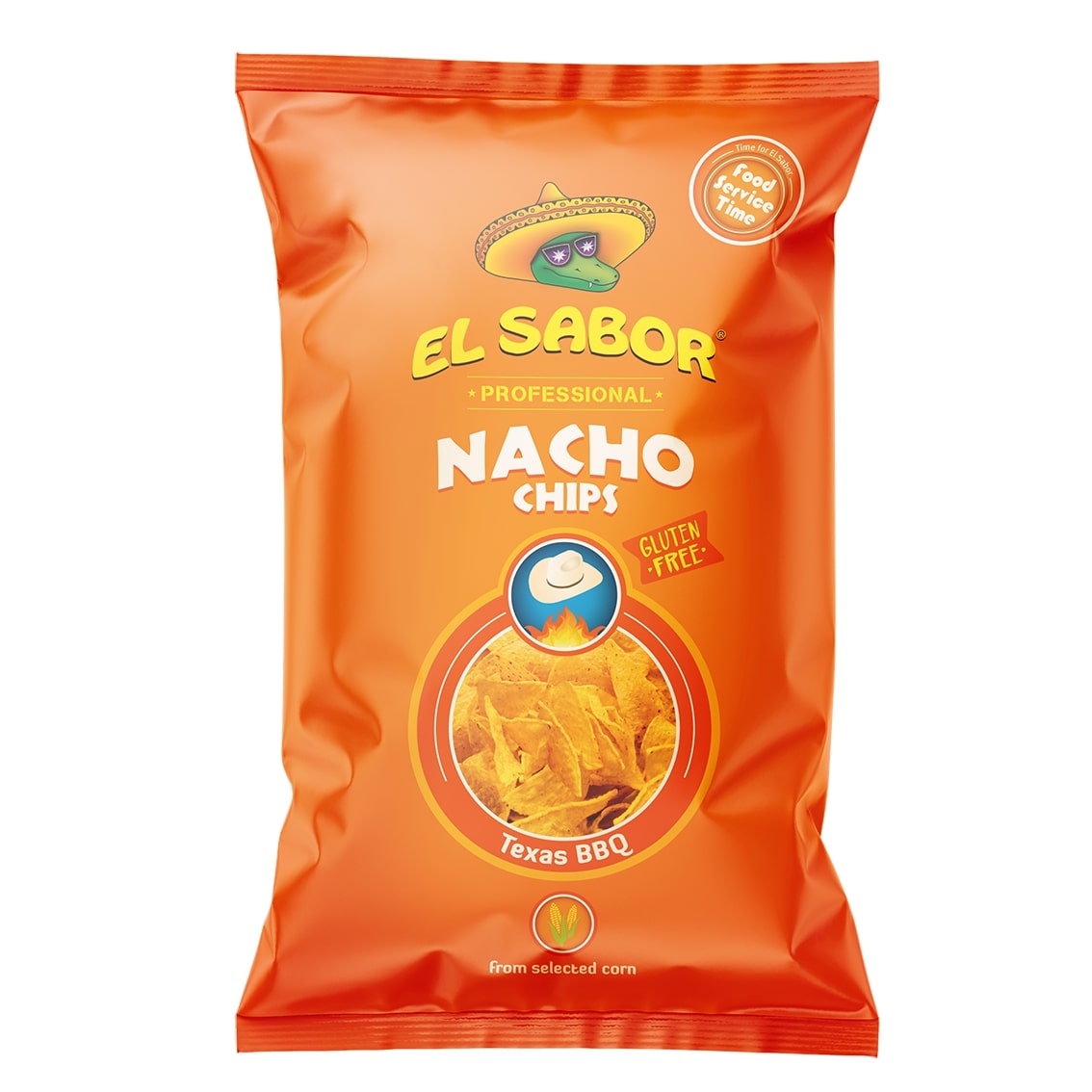 Corn chips EL SABOR, BBQ flavor, 425 g