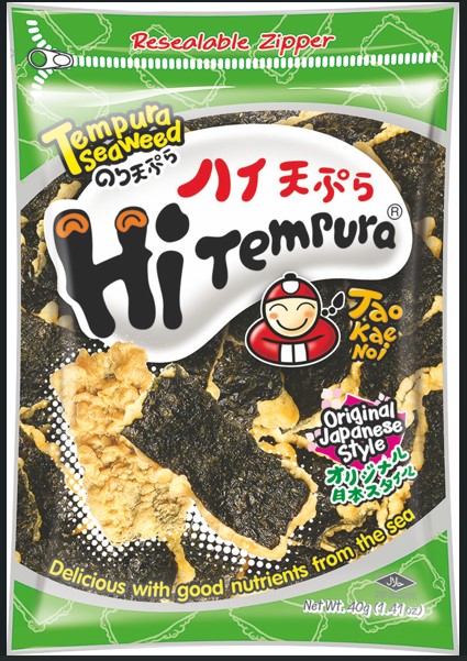 Seaweed snack TAOKAENOI, with tempura, 40 g