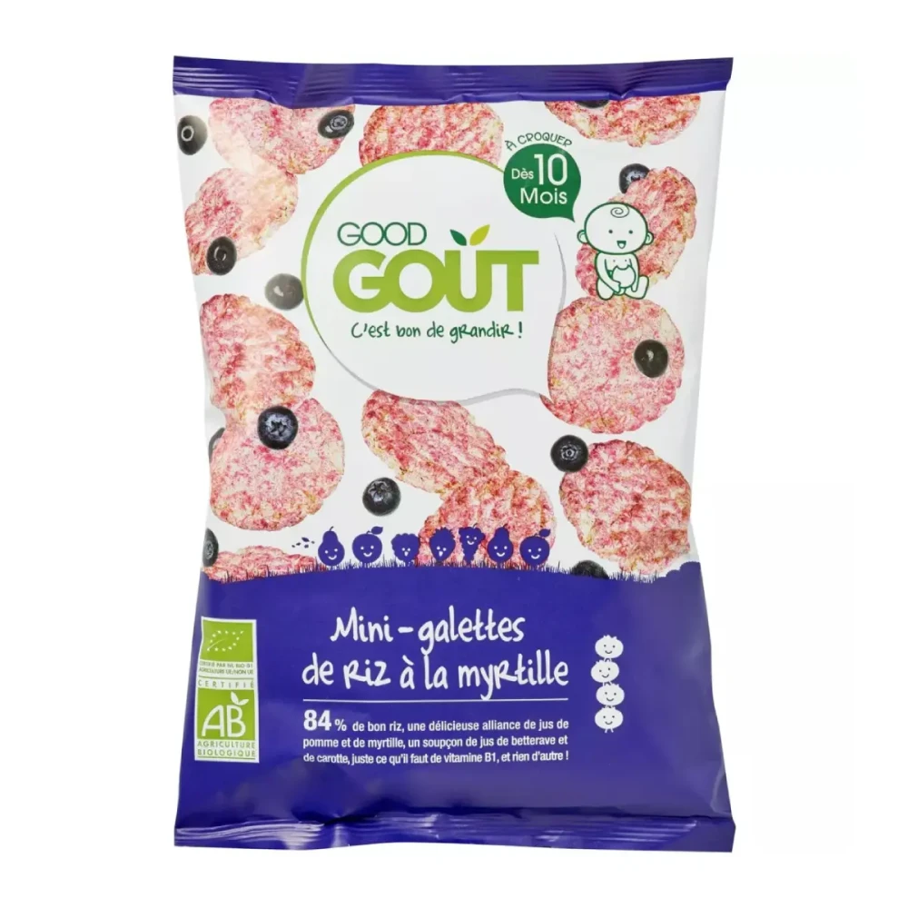 Rice cakes with juice, suitable for 10 months and older, organic