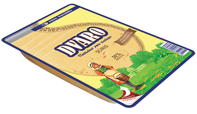 Puskietis fermentinis DVARO sūris, 50 % rieb. s. m., 150 g