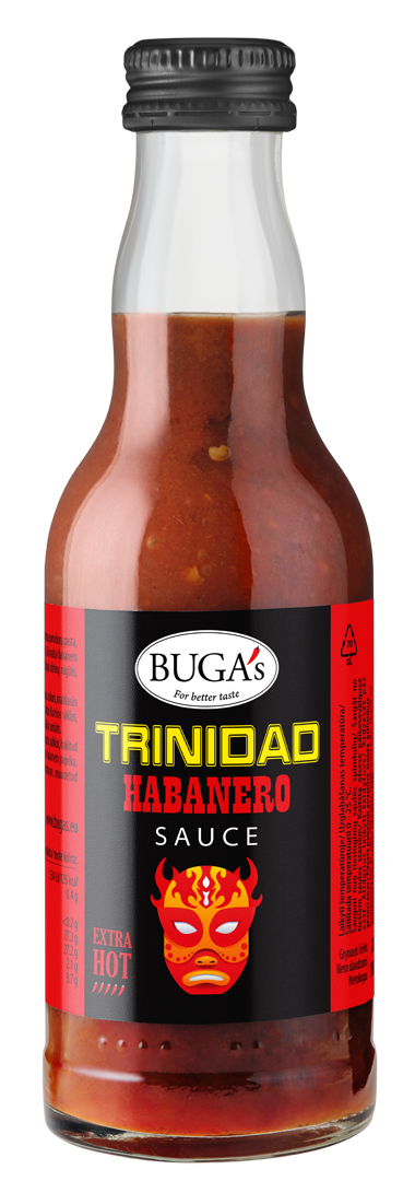 Trinidad Habanero sauce BUGA's, 210 g