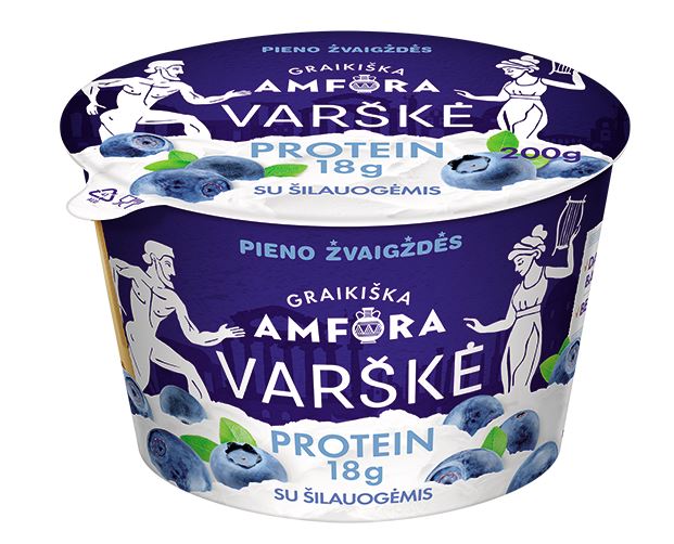 Greek AMFORA Protein, 0.8%, with worm trees, lactose free, 200 g