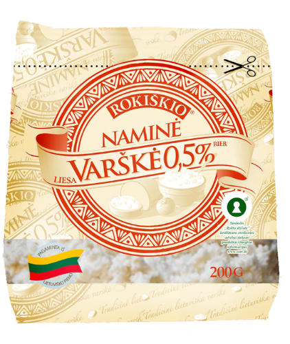 Curd ROKIŠKIO NAMINĖ, fat-free, 200 g