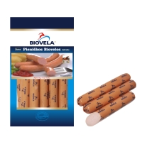 Boiled sausages PIENIŠKOS BIOVELOS, ~0.84 kg