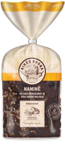 Bread with sunflower seeds and whole grain flour, 630 g