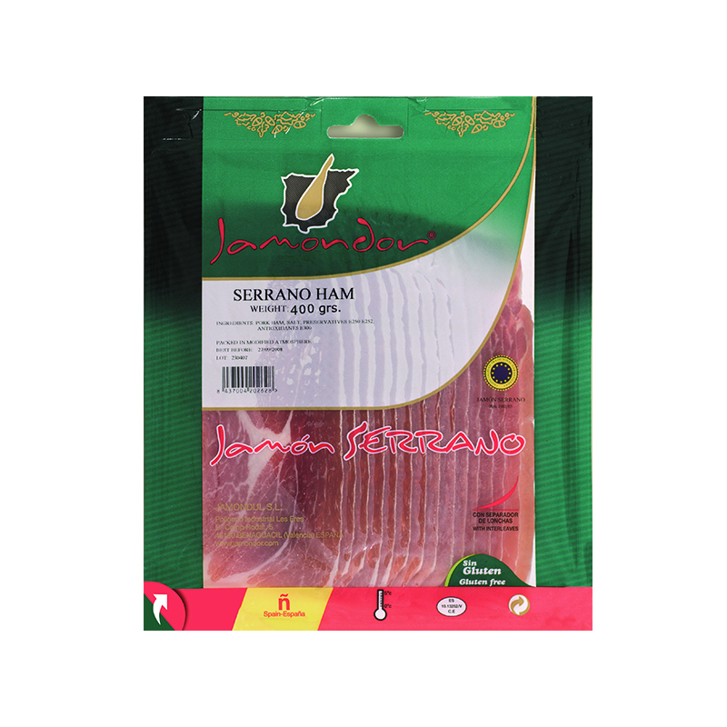 Sliced SERRANO ham, 400 g