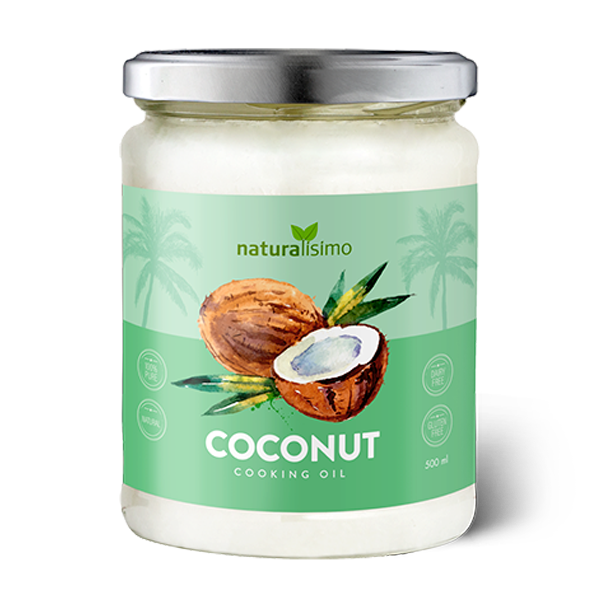 Refined coconut oil NATURALISIMO, 500ml