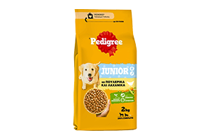 Sausas šunų pašaras su paukštiena, daržovėmis PEDIGREE 2kg