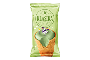 Kriaušių skonio valgomieji ledai KLASIKA, 120ml