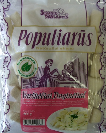 Curd paste dumplings Tingineliai, 400 g