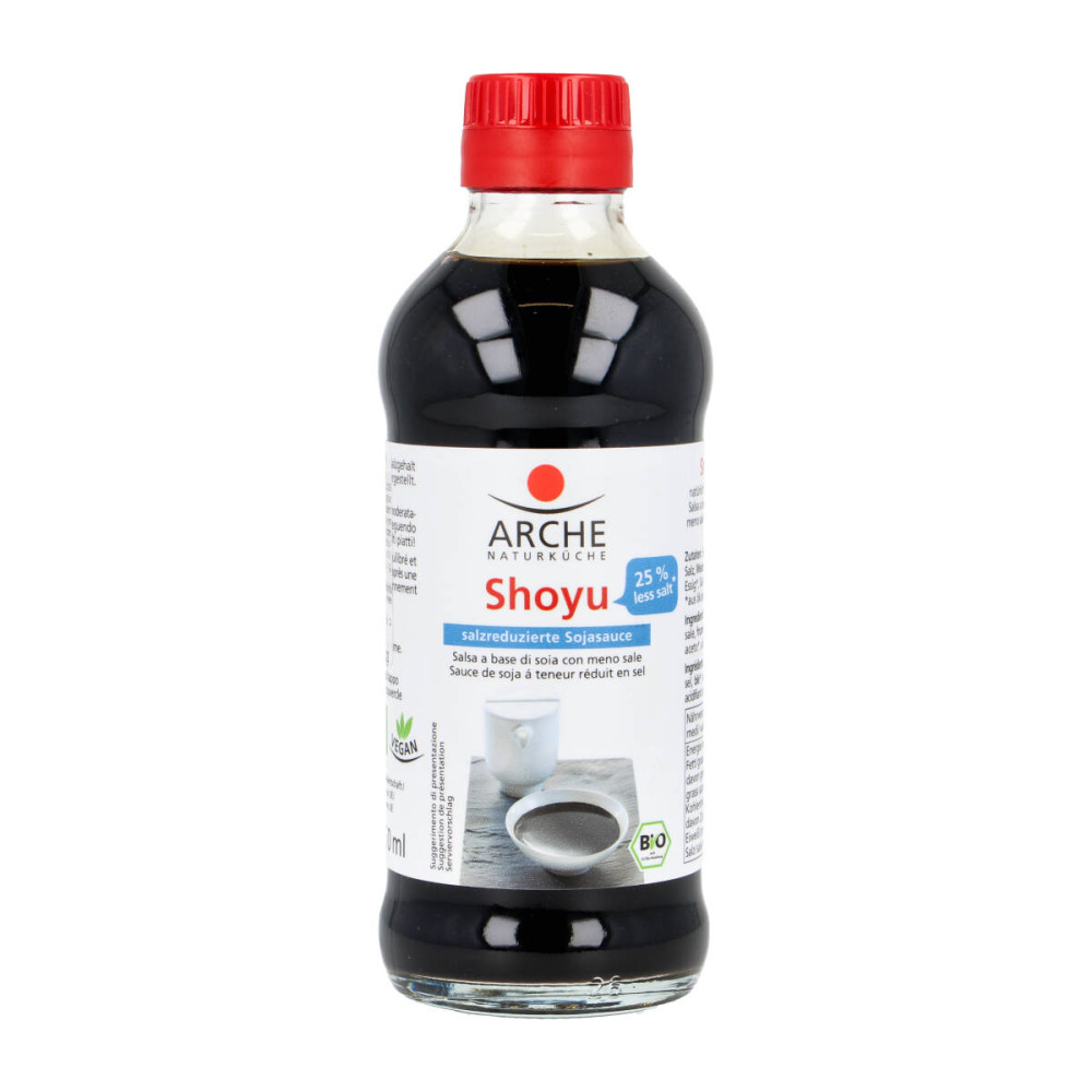 Soy sauce SHOYU, lower salt, organic