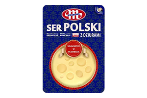Pjaustytas fermentis sūris POLSKI 44% rieb., 150g