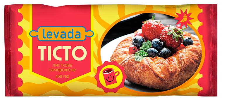 Šaldyta bemielė tešla LEVADA 450g