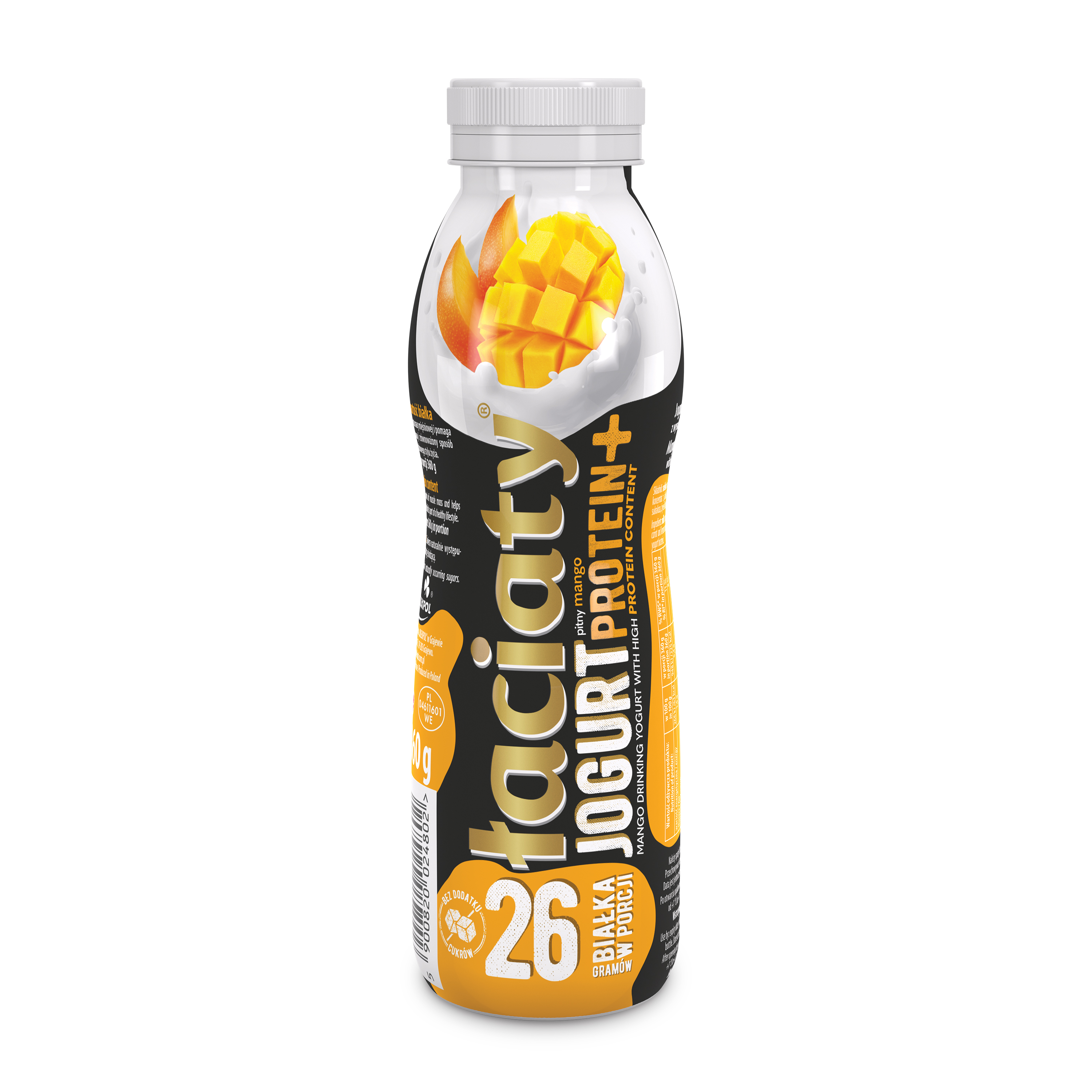Mango-flavored drinkable protein yogurt LACIATE, 360 g