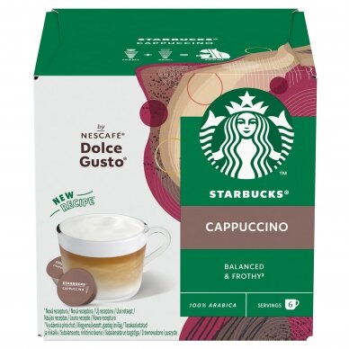 Coffee capsules STARBUCKS by Nescafe  Dolce Gusto, Cappuccino, 120 g