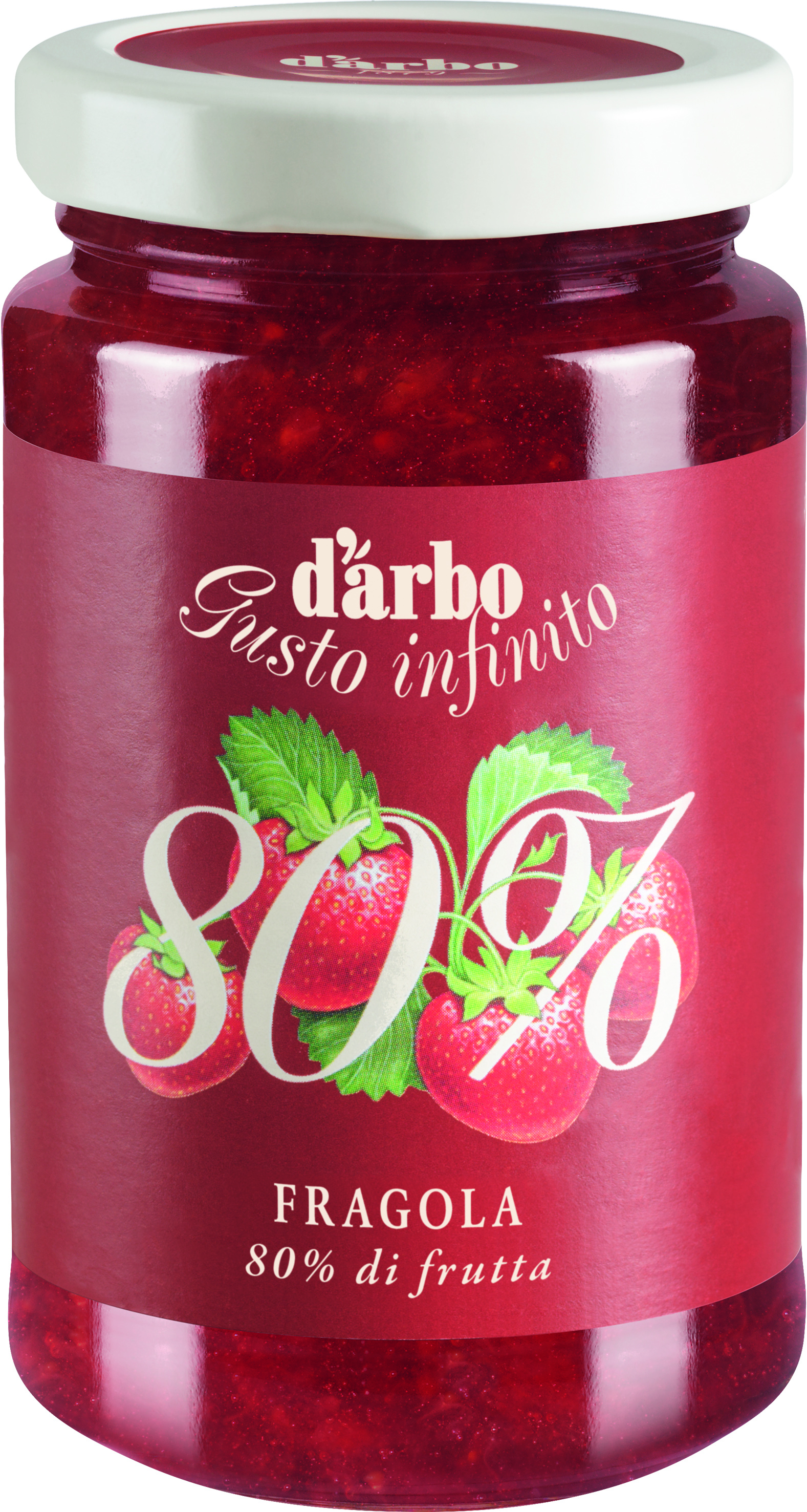 Strawberry spread D'ARBO, 80%, 250 g