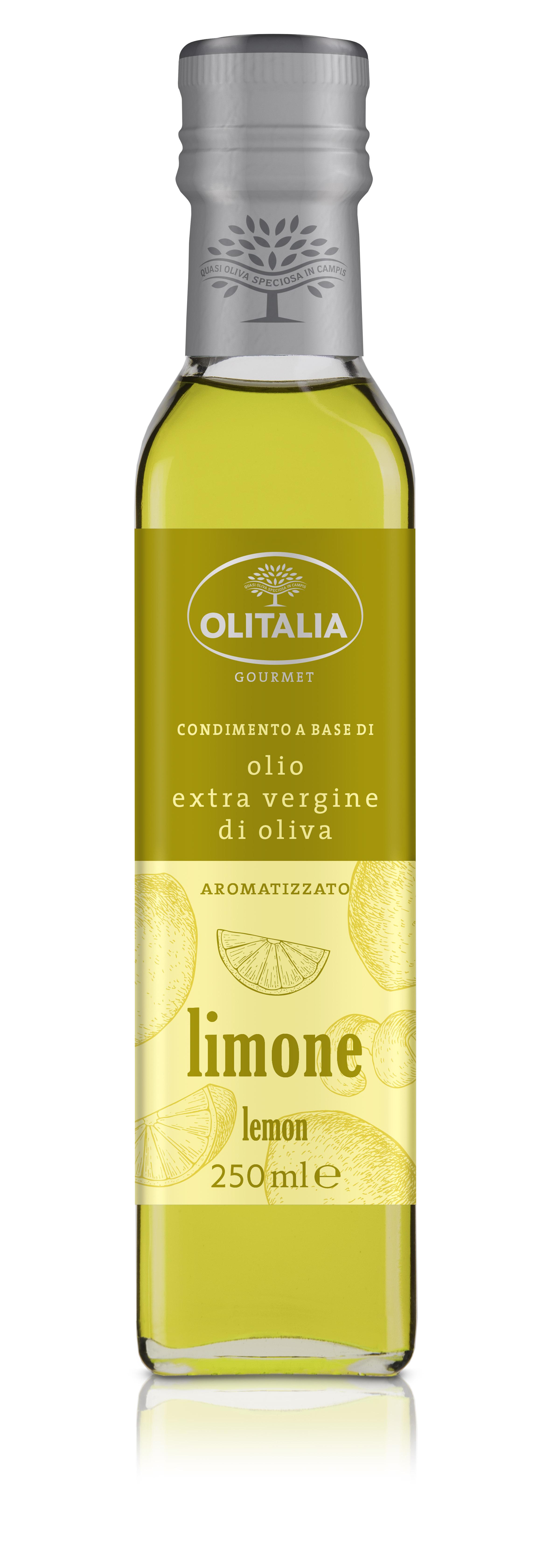 Olive oil OLITALIA, extra virgin, with lemon, 250 ml