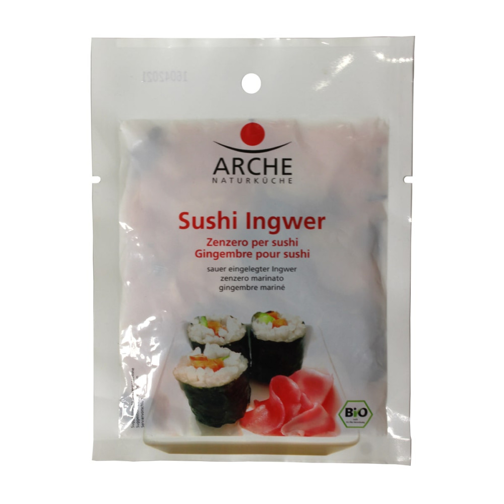 Marinated ginger for sushi making, organic