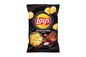 Grilyje keptų šonkauliukų skonio bulvių traškučiai LAY'S, 130g