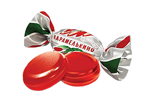 Raugerškis flavored caramel KARAMELKINO