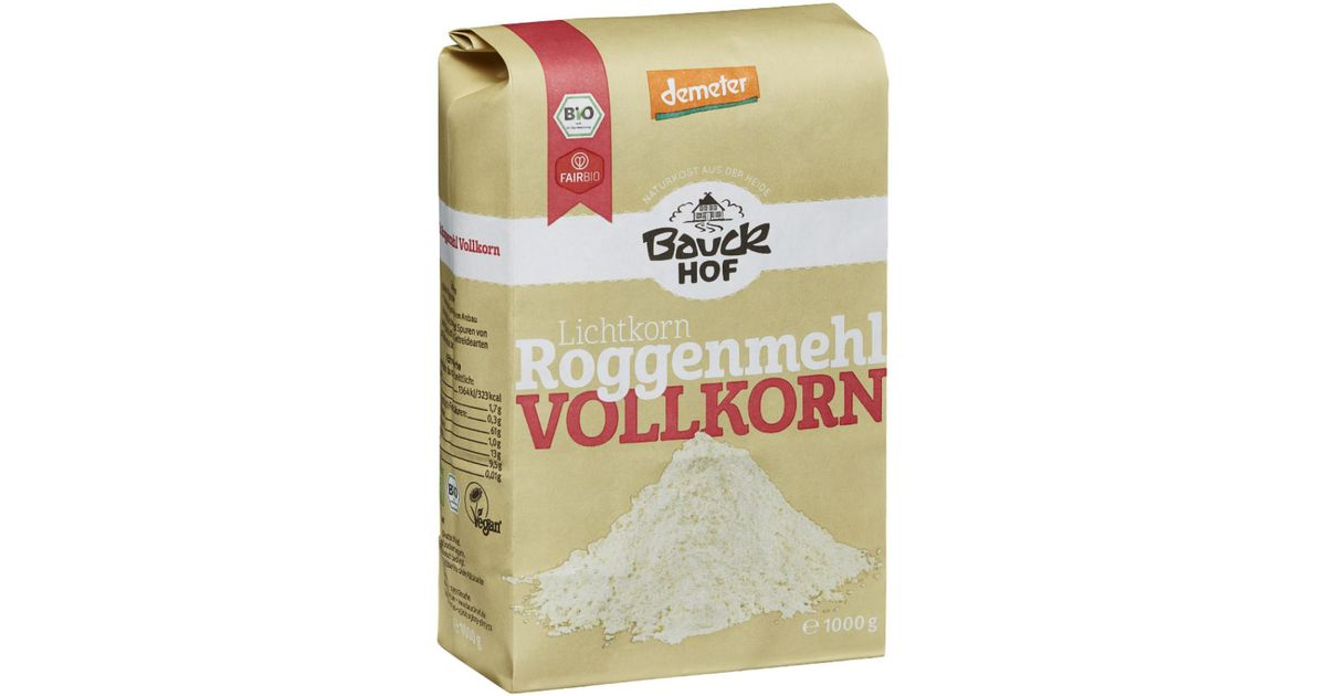 Light rye flour, whole grain, biodynamic