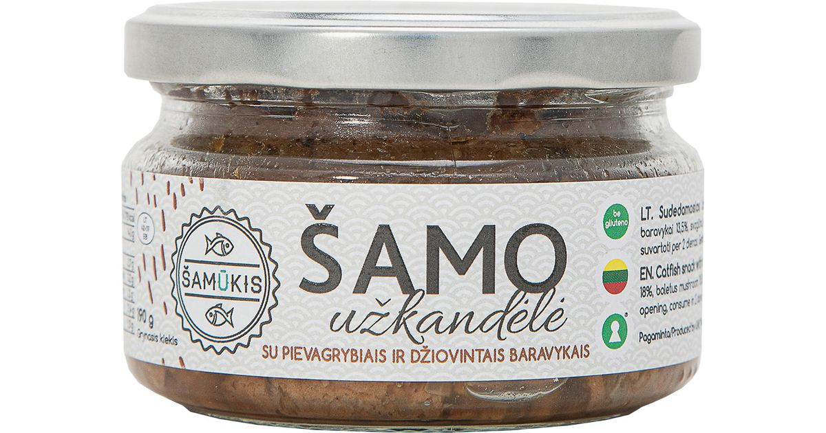 Pikeperch appetizer with champignons and dried porcini mushrooms