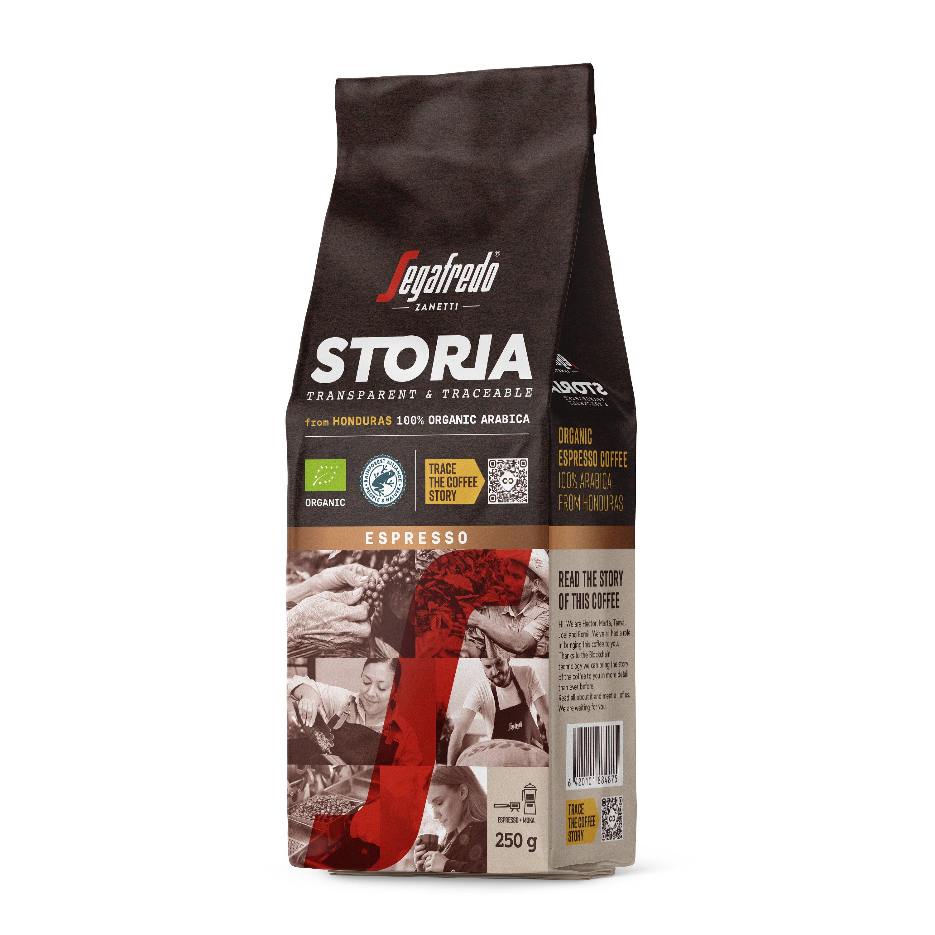 Eco ground coffee SEGAFREDOStoria Espresso Organic, 250 g LT-EKO-001