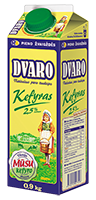 DVARO kefyras, 2.5% rieb., 900 g