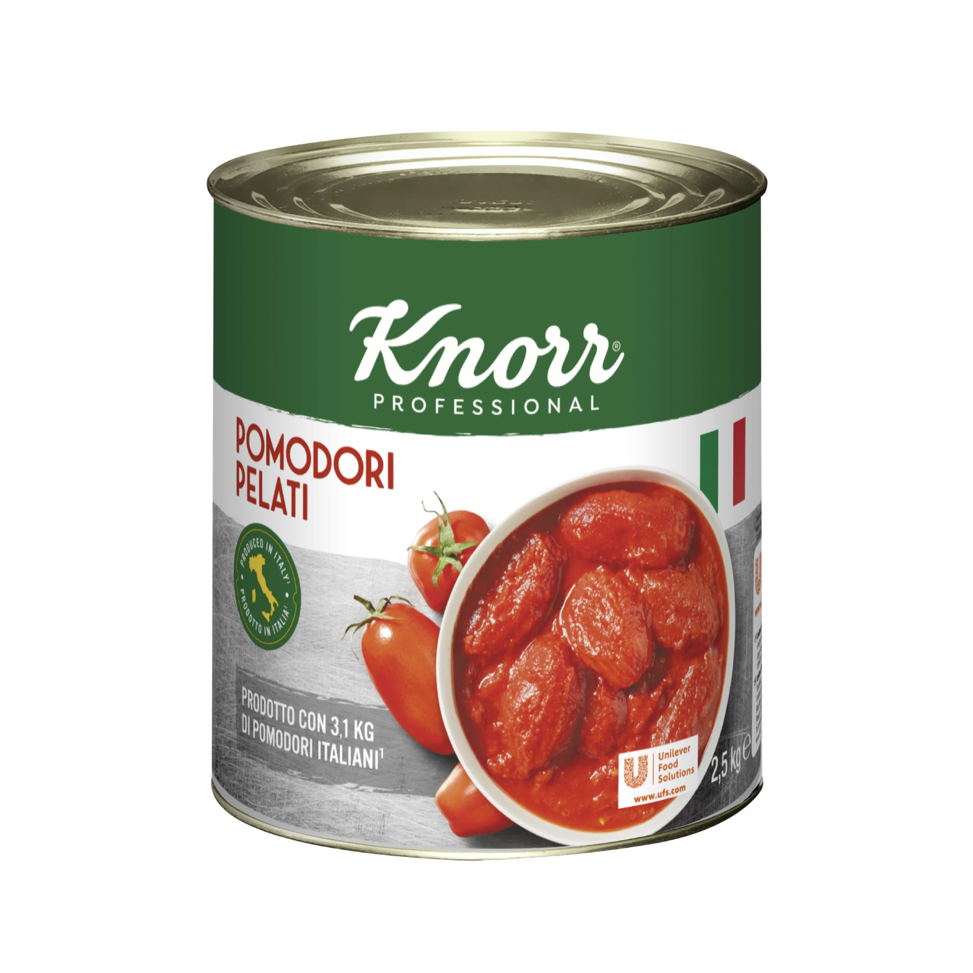 KNORR Whole peeled tomatoes, 2,5 kg