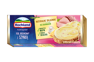 Lydytas tepamasis sūris su kumpiu HOCHLAND 90g