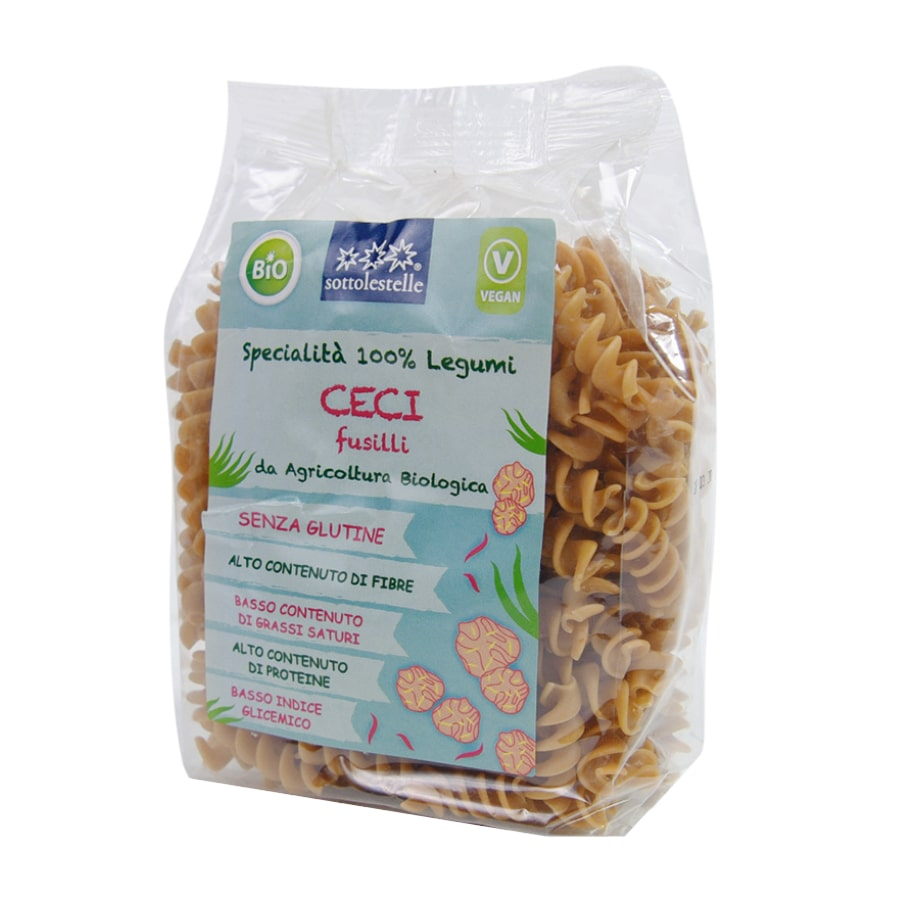Chickpea FUSILLI pasta, gluten-free, organic