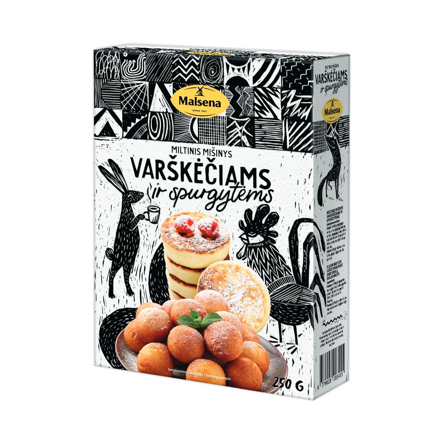 Malsena flour mix for curds and donuts 250g