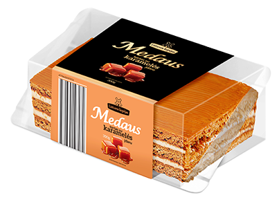Medaus pyragas su karamelės įdaru, 300 g