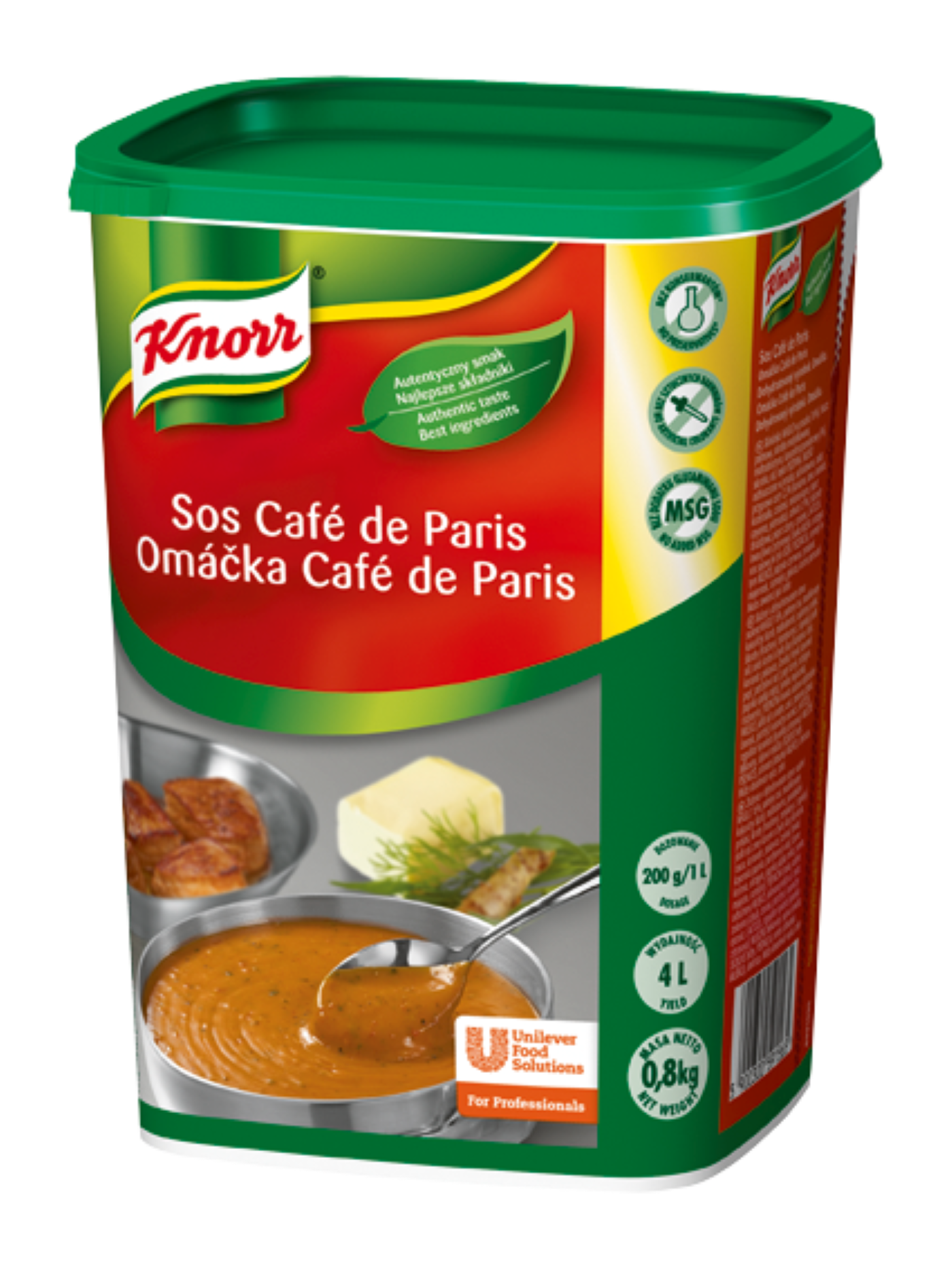 Padažas KNORR, Cafe De Paris, 0,8 kg