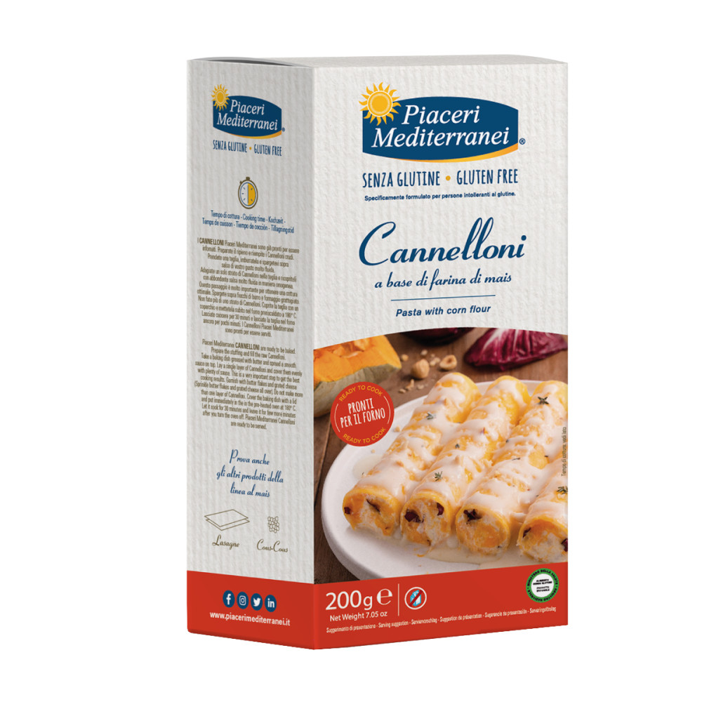Corn pasta CANNELLONI, gluten-free