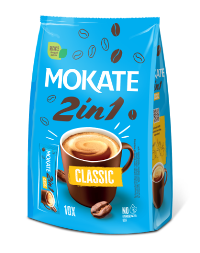 Coffee drink MOKATE 2in1 Classic, bag, 10 x 8g