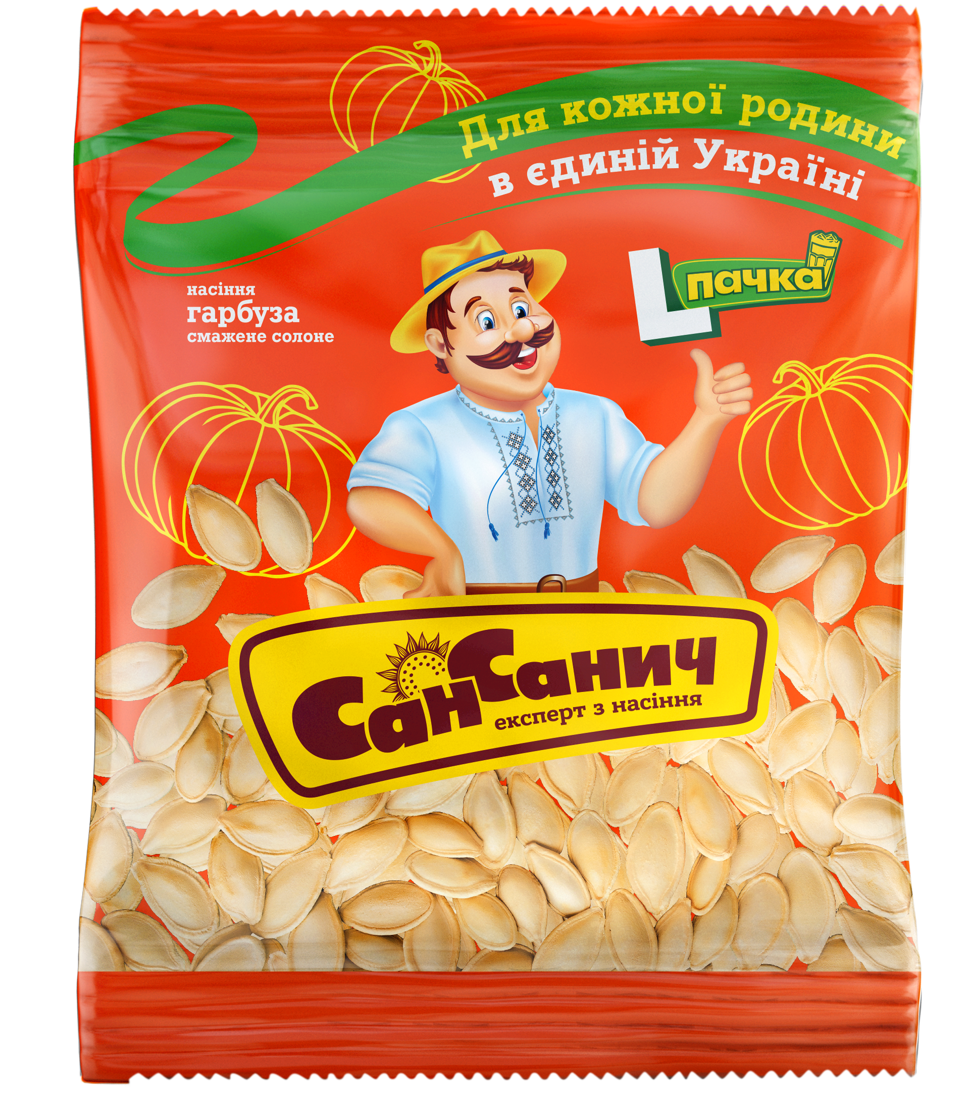 Pumpkin seeds SAN SANICH, roasted, with salt, 140 g